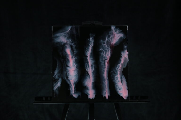 Cztery flamingi w delcie Rodanu